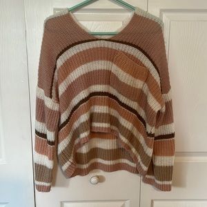Stripped knitted sweatshirt